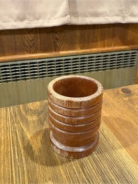 wood toothpick holder container